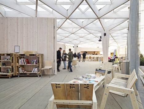 The World Design Capital Helsinki 2012 Pavilion by Aalto University Wood Studio students