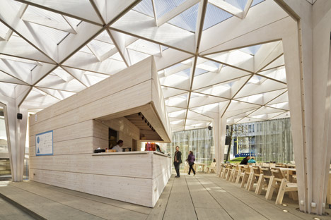 The World Design Capital Helsinki 2012 Pavilion by Aalto University Wood Studio students