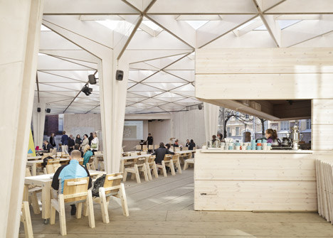 The World Design Capital Helsinki 2012 Pavilion by Aalto University Wood Studio students