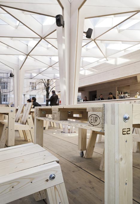 The World Design Capital Helsinki 2012 Pavilion by Aalto University Wood Studio students