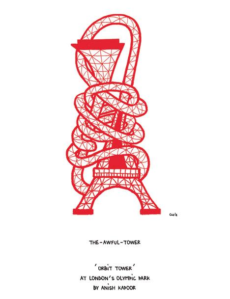 Drawings on the London Olympics by Clo'e Floirat