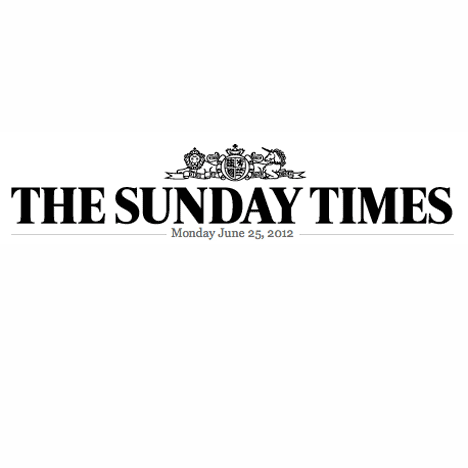 Dezeen in The Sunday Times