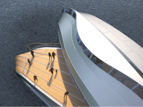 Thomas Heatherwick's boat for the Loire Thomas Heatherwick's boat for the Loire