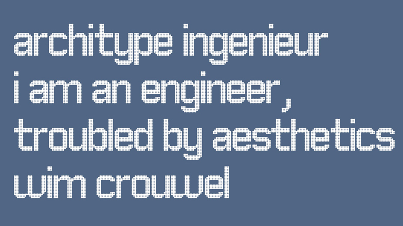 Typefaces by Wim Crouwel for The Foundry
