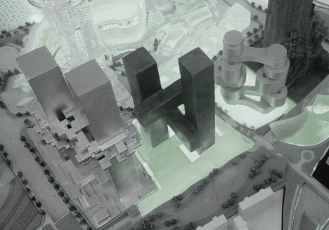Velo Towers by Asymptote Architecture Velo Towers by Asymptote Architecture