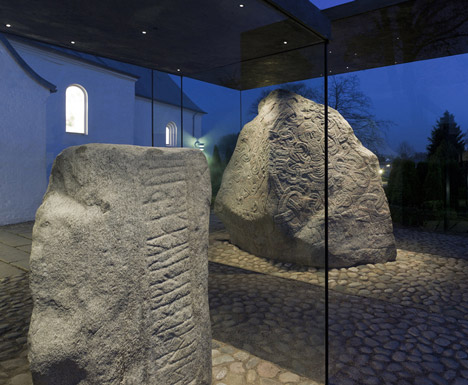 Covering of the Runic Stones in Jelling by NOBEL Arkitekter Covering of the Runic Stones in Jelling by NOBEL Arkitekter