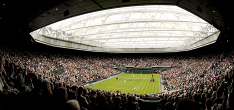 Wimbledon Centre Court sliding roof by Populous Wimbledon Centre Court sliding roof by Populous