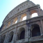 Colosseum in Rome is leaning