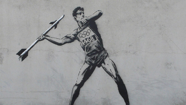 London 2012 street art by Banksy