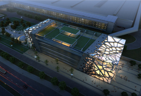 Zoomlion Headquarters Exhibition Center by amphibianArc Zoomlion Headquarters Exhibition Center by amphibianArc