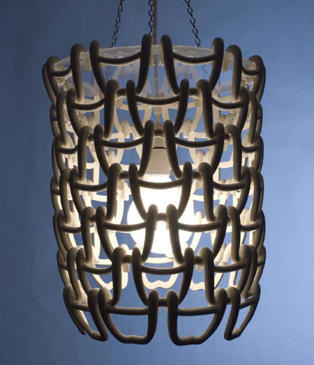 Slip-cast link light by Sarah Moucher Slip-cast link light by Sarah Moucher