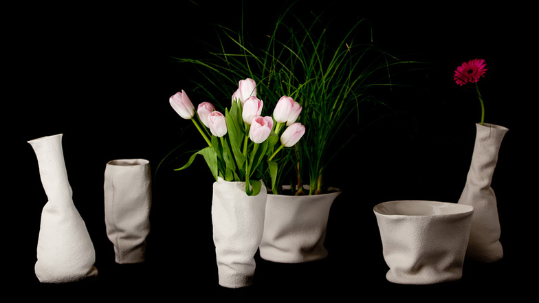 Drapery Vases by Kruskopf and Kuisma
