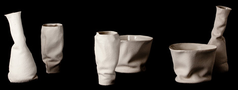 Drapery Vases by Kruskopf and Kuisma Drapery Vases by Kruskopf and Kuisma
