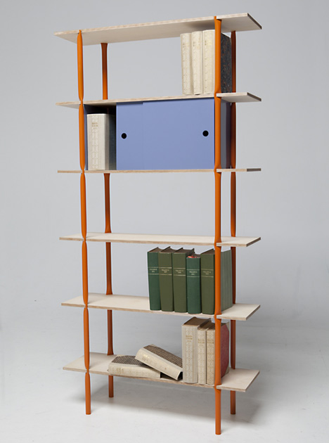 In a Pinch shelving system by Arttu Kuisma In a Pinch shelving system by Arttu Kuisma
