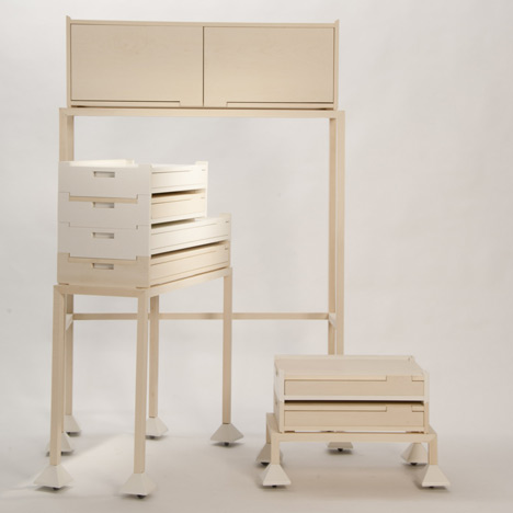 Invader Storage system by Maria Bruun