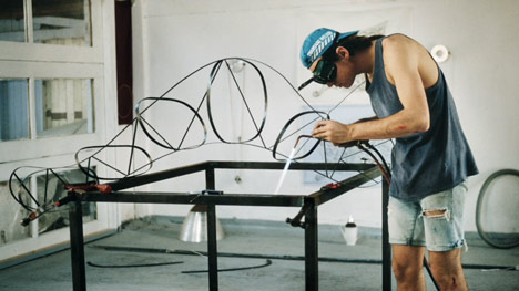 Marc Newson making Lockheed Lounge Marc Newson making Lockheed Lounge