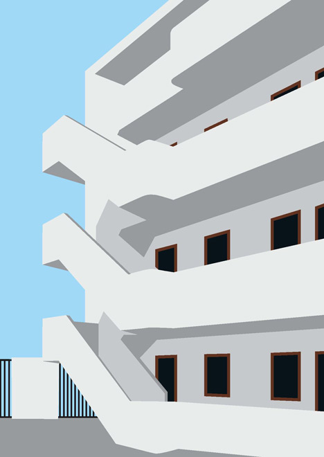 Modernist London Cards and BT Tower print by Stefi Orazi at Dezeen Super Store Modernist London Cards and BT Tower print by Stefi Orazi at Dezeen Super Store