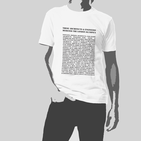 Olympic Marketing Protest T-shirt by Peter Murray at Dezeen Super Store