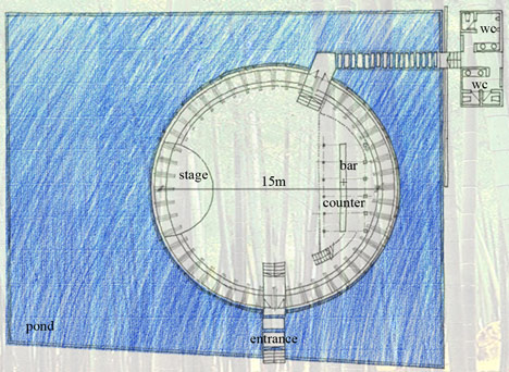Wind and Water Bar by Vo Trong Nghia Wind and Water Bar by Vo Trong Nghia
