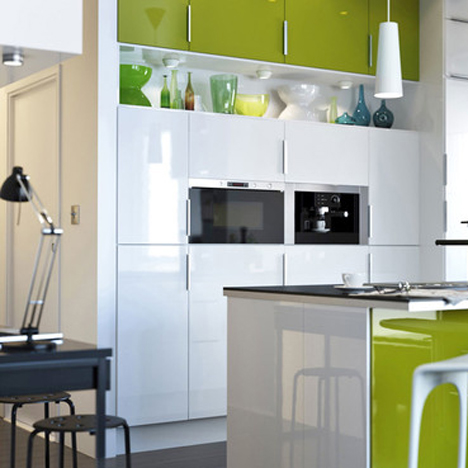 Digital image of IKEA kitchen