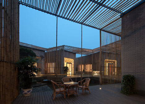 Bamboo Courtyard Teahouse by HWCD Bamboo Courtyard Teahouse by HWCD
