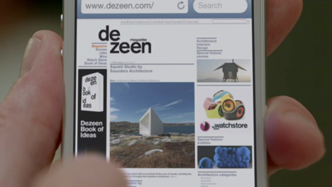 Dezeen features in Apple's iPhone 5 launch Dezeen features in Apple's iPhone 5 launch