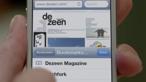 Dezeen features in Apple's iPhone 5 launch Dezeen features in Apple's iPhone 5 launch