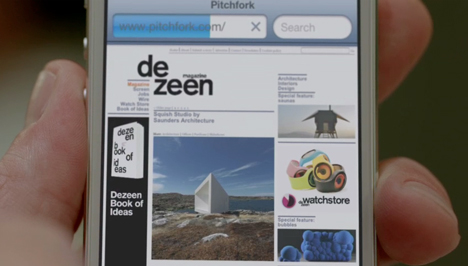 Dezeen features in Apple's iPhone 5 launch Dezeen features in Apple's iPhone 5 launch