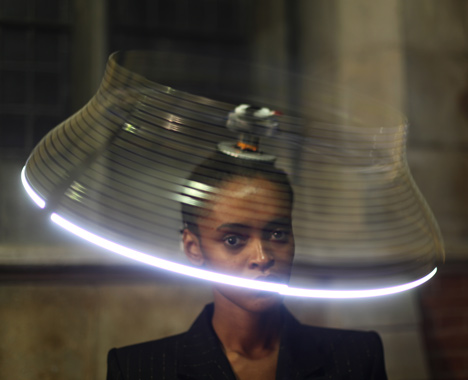 Hats by Moritz Waldemeyer for Philip Treacy
