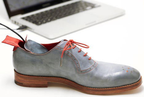 No Place Like Home GPS shoes by Dominic Wilcox