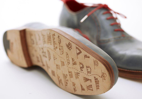 No Place Like Home GPS shoes by Dominic Wilcox