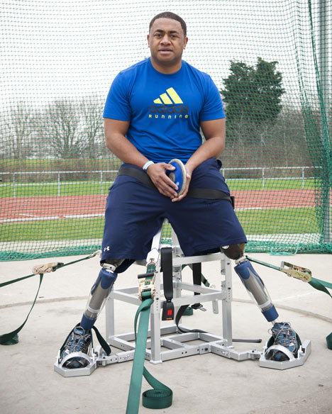 Paralympic design: discus throwing frame by Roger Thorn