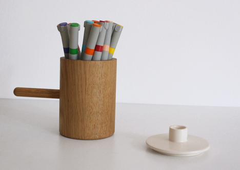 Another Ceramic Candlestick by Marie Dessuant for Another Country Another Ceramic Candlestick by Marie Dessuant for Another Country