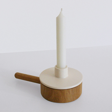 Another Ceramic Candlestick by Marie Dessuant for Another Country Another Ceramic Candlestick by Marie Dessuant for Another Country