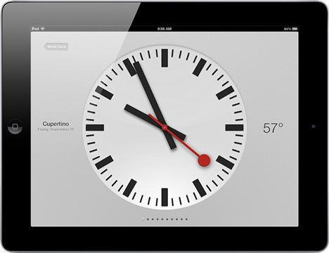Apple uses Swiss rail operator's clock design Apple uses Swiss rail operator's clock design