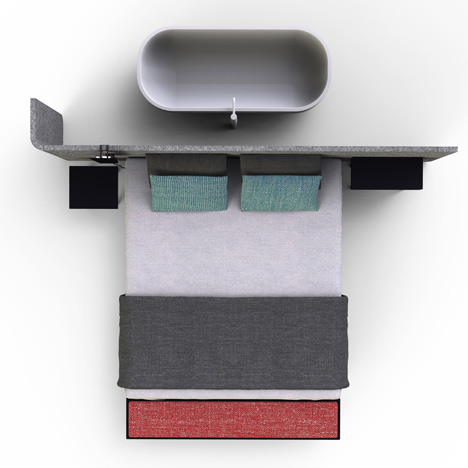 Area Bed by Alain Gilles for Magnitude
