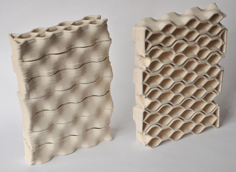 Building Bytes 3D printed bricks by Brian Peters