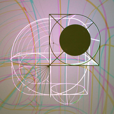 CMYK lamp by Dennis Parren