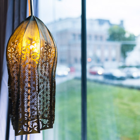 Kelp hats and lampshades by Julia Lohmann
