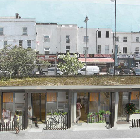 Pop-up housing in garages by Levitt Bernstein