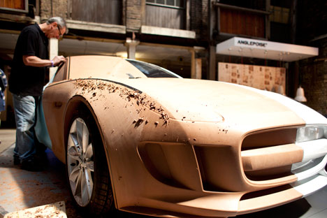 Movie: Jaguar clay modelling at Clerkenwell Design Week Movie: Jaguar clay modelling at Clerkenwell Design Week