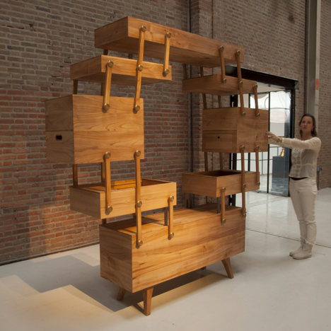 Sewing box cabinet by Kiki van Eijk