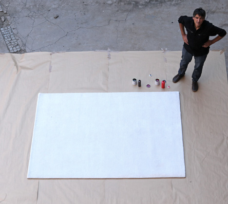 Painted Rug by Martí Guixé Painted Rug by Martí Guixé