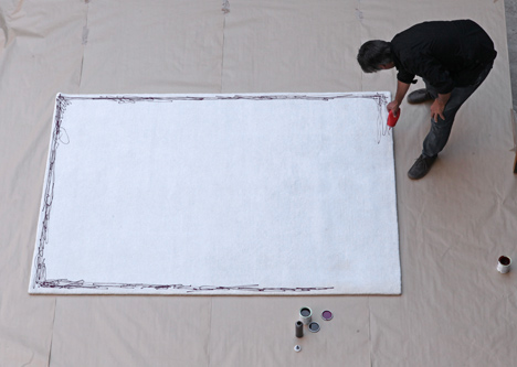 Painted Rug by Martí Guixé Painted Rug by Martí Guixé