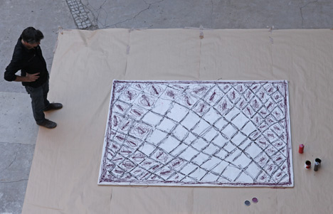 Painted Rug by Martí Guixé Painted Rug by Martí Guixé