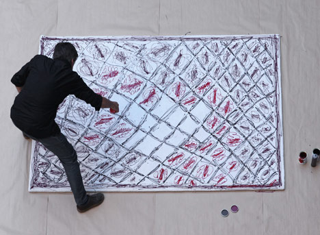 Painted Rug by Martí Guixé Painted Rug by Martí Guixé