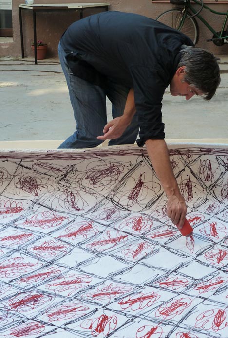 Painted Rug by Martí Guixé Painted Rug by Martí Guixé