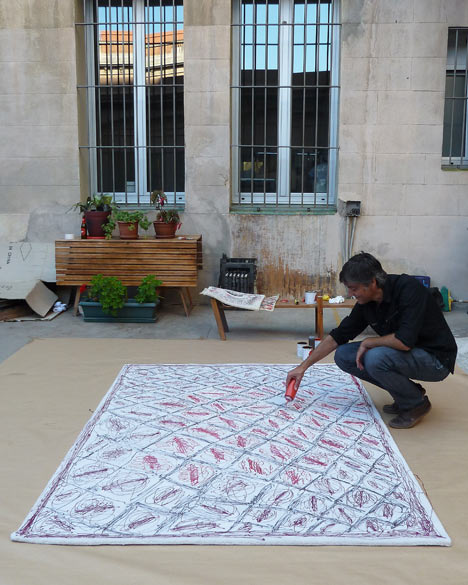 Painted Rug by Martí Guixé Painted Rug by Martí Guixé