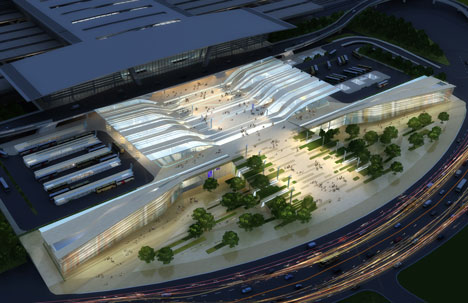 Tianjin Binhai Transport Interchange public domain by Hassell Tianjin Binhai Transport Interchange public domain by Hassell