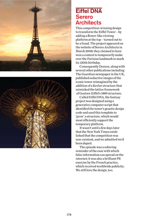 Dezeen Book of Ideas: Eiffel DNA by Serero Architects Dezeen Book of Ideas: Eiffel DNA by Serero Architects